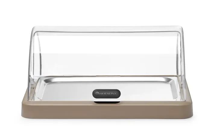 Aukstais displejs marmīts ar roll-top vāku 460x355x(H)220mm, bēšs